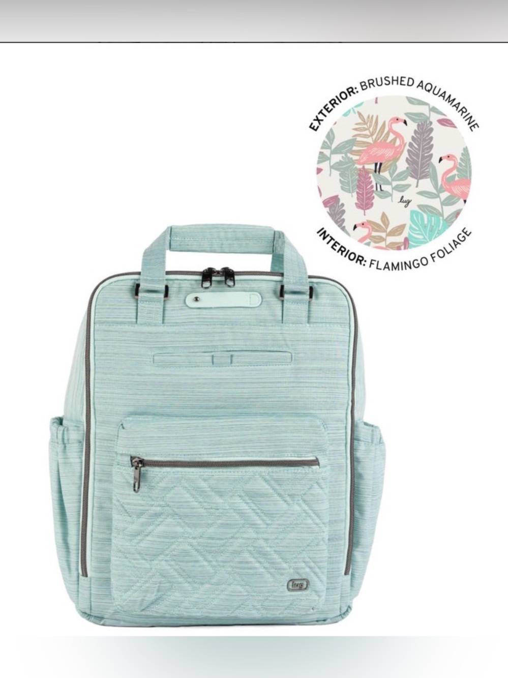 Lug Voyager Backpack NWT Brushed Aquamarine - Picture 11 of 11